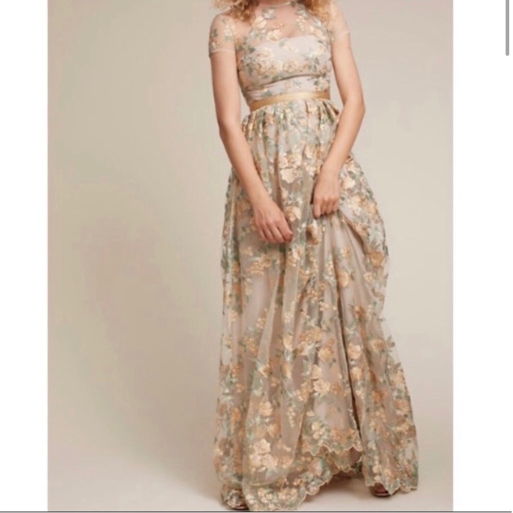 BHLDN Monique Lhuillier Fontana Dress NWOT